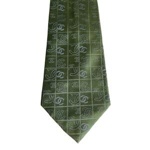 Chanel CC Silk Tie in Green